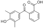 2-(4-HYDROXY-3,5-DIMETHYLBENZOYL)BENZOIC ACID 结构式