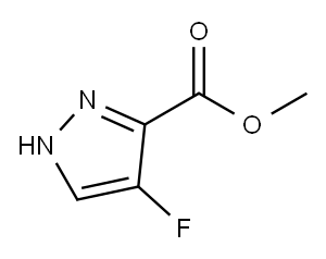 4 - 氟- 1H-吡唑-3 - 羧酸甲酯, 85605-94-3, 结构式