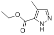 1H-Pyrazole-5-carboxylic acid, 4-methyl-, ethyl ester 化学構造式