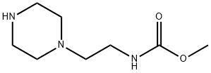 [2-(1-哌嗪基)乙基]-氨基甲酸甲酯, 85608-08-8, 结构式