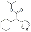 α-シクロヘキシル-3-チオフェン酢酸1-メチルエチル 化学構造式