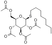 Octyl2,3,4,6-tetra-O-acetyl-b-D-thioglucopyranoside Struktur