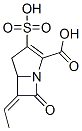 6-Ethylidene-7-oxo-3-sulfo-1-azabicyclo[3.2.0]hept-2-ene-2-carboxylic acid 结构式