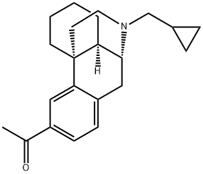 3-acetyl-N-(cyclpropylmethyl)morphinan Structure