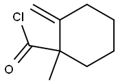 Cyclohexanecarbonyl chloride, 1-methyl-2-methylene- (9CI) 结构式