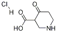 3-Piperidinecarboxylic acid, 4-oxo-, hydrochloride Structure