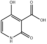 ,2-二氢-4-羟基-2-氧代-吡啶-3-甲酸 结构式