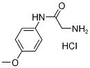 2-氨基-N-(4-甲氧基苯基)乙酰胺盐酸盐 结构式