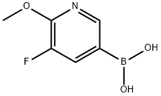 5-Fluoro-6-methoxypyridine-3-boronic acid Struktur