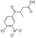 4-(4-氯-3-硝基苯基)-3-甲基-4-氧代丁酸, 85633-96-1, 结构式