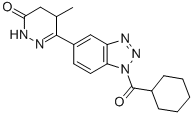 1H-Benzotriazole, 1-(cyclohexylcarbonyl)-5-(1,4,5,6-tetrahydro-4-methy l-6-oxo-3-pyridazinyl)-,85634-51-1,结构式