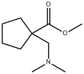 Cyclopentanecarboxylic acid, 1-[(dimethylamino)methyl]-, methyl ester (9CI) Structure