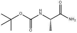 N-叔丁氧羰基-L-丙氨酰胺,85642-13-3,结构式