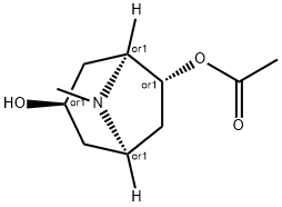 3,6-Dihydroxy-8-methyl-8-azabicyclo[3.2.1]octane-6-acetate Structure