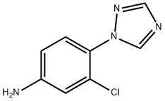 3-chloro-4-(1H-1,2,4-triazol-1-yl)aniline Structure