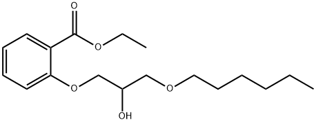 ethyl 2-[3-(hexyloxy)-2-hydroxypropoxy]benzoate 结构式