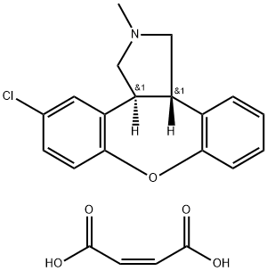 アセナピンマレイン酸塩 化学構造式