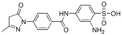 2-amino-4-[[4-(4,5-dihydro-3-methyl-5-oxo-1H-pyrazol-1-yl)benzoyl]amino]benzenesulphonic acid 结构式