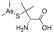 3-((Dimethylarsino-76As)thio)-D-valine Struktur