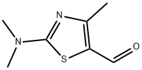 2-(二甲氨基)-4-甲基噻唑-5-甲醛 结构式