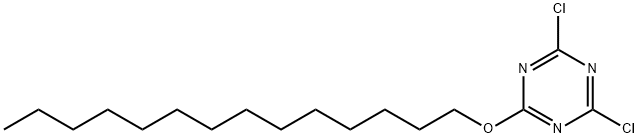 2,4-dichloro-6-(tetradecyloxy)-1,3,5-triazine 结构式