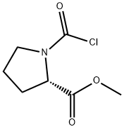 1-(クロロカルボニル)-L-Pro-OMe 化学構造式