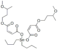 (Z,Z)-12,12-二丁基-3-甲基-7,10,14-三氧代-2,6,11,13-四氧杂-12-锡十八烷基-8,15-二烯-17-酸-3-甲氧基丁基酯, 结构式