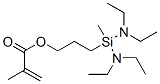 3-[bis(diethylamino)methylsilyl]propyl methacrylate 结构式