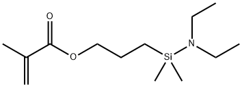 3-[(diethylamino)dimethylsilyl]propyl methacrylate Struktur
