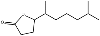 5-(1,5-ジメチルヘキシル)ジヒドロ-2(3H)-フラノン 化学構造式