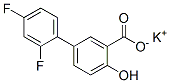 potassium 2',4'-difluoro-4-hydroxy[1,1'-biphenyl]-3-carboxylate 结构式