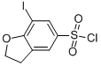 7-碘-2,3-二氢苯并呋喃-5-磺酰氯 结构式