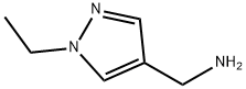 4-(氨基甲基)-1-乙基吡唑, 856696-09-8, 结构式