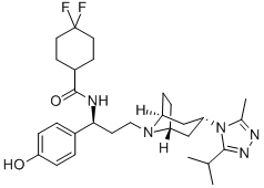 4-Hydroxyphenyl Maraviroc Structure