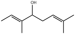 (E)-3,7-dimethyl-2,6-octadien-4-ol 结构式