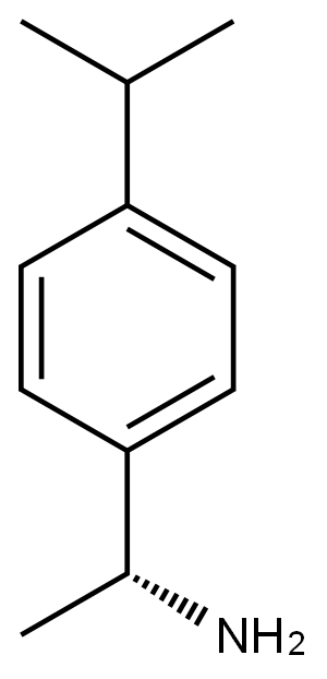 Benzenemethanamine, α-methyl-4-(1-methylethyl)-, (αR)- Structure