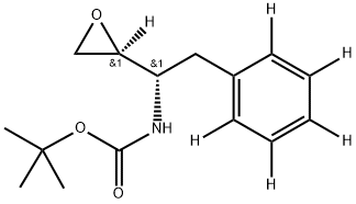 (2S,3S)-3-Boc-amino-1,2-epoxy-4-phenyl-d5-butane 结构式