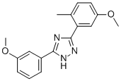 3-(5-Methoxy-o-tolyl)-5-(3-methoxyphenyl)-1H-1,2,4-triazole 结构式