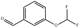 3-(ジフルオロメトキシ)ベンズアルデヒド 化学構造式