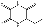 2,3,5-Piperazinetrione,  6-ethyl- Struktur