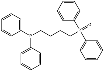 1,4-ビス(ジフェニルホスフィノ)ブタン モノオキシド 化学構造式
