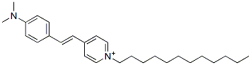 4-(4-dimethylaminostyryl)-1-dodecylpyridinium 结构式