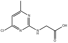 N-(4-chloro-6-methyl-pyrimidin-2-yl)-glycine Structure