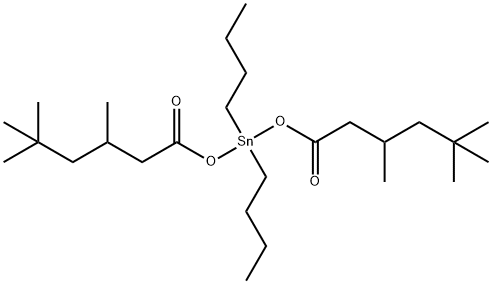 dibutylbis[(3,5,5-trimethylhexanoyl)oxy]stannane 结构式