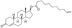 17-beta-hydroxyestr-4-en-3-one 17-(undec-10-enoate) 结构式