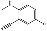 5-クロロ-2-(メチルアミノ)ベンゾニトリル 化学構造式