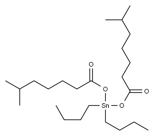 dibutylbis[(1-oxoisooctyl)oxy]stannane Structure