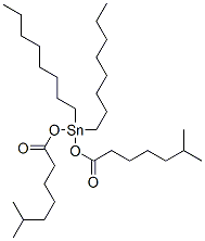 bis(isooctanoyloxy)dioctylstannane Struktur