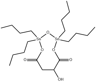 2,2,4,4-tetrabutyl-7-hydroxy-1,3,5,2,4-trioxadistannonane-6,9-dione Struktur