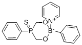 2,5-Diphenyl-2-bora-5-thio-1,3,5-dioxaphosphorinane complex with pyrid ine Struktur